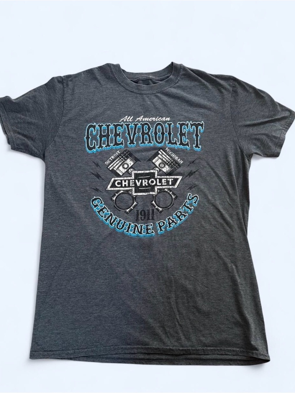 Chevrolet Men’s Short Sleeve Graphic Tee - Dark Gray